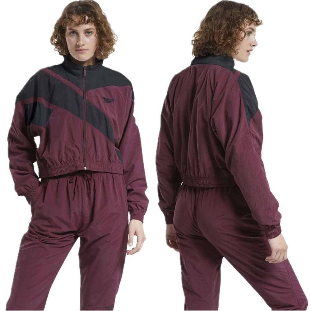 Reebok Classics Cropped Vector Cropped Track Jacket Women’s Small - Picture 13 of 15